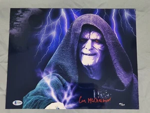 Ian McDiarmid Signed 11 x 14 Photo Emperor Palpatine Star WarsBeckett COA - Imagen 1 de 2
