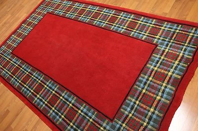 5' x 8' Handmade Traditional Oriental 100% wool Area rug 5x8 Red - Image 1 of 4