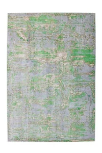 Viskose Teppich Vintage Kurzflor Bunt Shabby Look Design Muster Flur170x240 cm - Bild 1 von 4