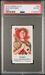 BUSTER POSEY 2010 Topps Allen & Ginter MINI  #294 PSA 6 EX-MT RC