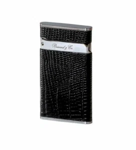 Brizard and Co. - The "Sottile" Lighter - Lizard Pattern Black NIB - Picture 1 of 2
