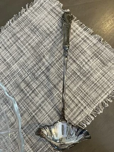 VTG A.E. LEWIS & Co SHEFFIELD ENGLAND FLORAINE LADLE WITH STERLING SILVER HANDLE - Picture 1 of 12