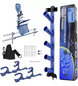AquaMate Oasis Pool Accessories Organizer, Pole Hangers, Vacuum Hose Harness - Picture 1 of 6