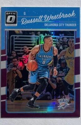 Russell Westbrook 2016 Panini Donruss Optic Purple #145 - Image 1 of 2