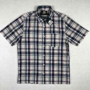 Roots Shirt Mens Small Blue Outdoors Vacation Casual Hiking Camping Travel Work - Picture 1 of 16