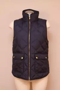 $120 J Crew Women's Excursion Quilted Vest XXXS Navy Blue b0109 - Picture 1 of 5