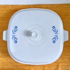 Vintage Corning Ware A-10-B blaue Kornblume Auflaufform Deckel Pyroceram 10" - Bild 1 von 4