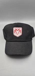 CAPPELLO DODGE RAM REGOLABILE berretto nero corda ricamato CAMION PICKUP AUTO - Foto 1 di 8