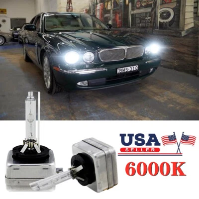Faros de xenón HID blanco diamante 6000K para Jaguar XJ8 2004-2009 haz bajo Foto 1 de 4