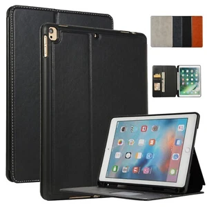 For iPad 9th 8th 7th 6th 5th Gen Mini 6 Leather Wallet Stand Case Smart Cover US - Picture 1 of 41