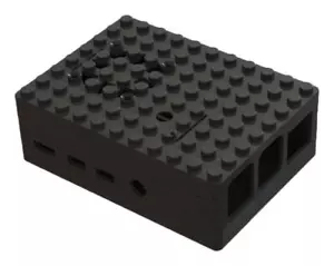 Pi-Blox Raspberry Pi 4 Case, Black - MP001209 - Picture 1 of 2