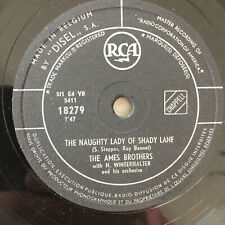 AMES BROTHERS: The Naughty Lady Of Shady.../ Addio (B RCA 18279 / 10" / 78 rpm)
