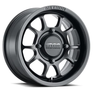 One 15x7 Method MR409 Bead Grip 4x156 13 Black Wheel Rim 132 - Foto 1 di 3