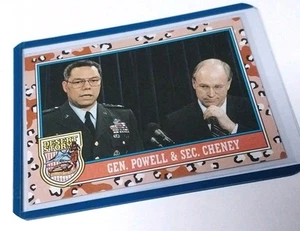 1991 Topps Desert Storm #158 General Powell & Secretary Cheney - Picture 1 of 1