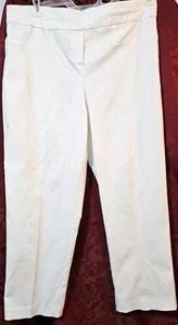 Alfred Dunner Womens 12 Petite  Allure Modern Fit White Pants Stretch  *NWT - Picture 1 of 7