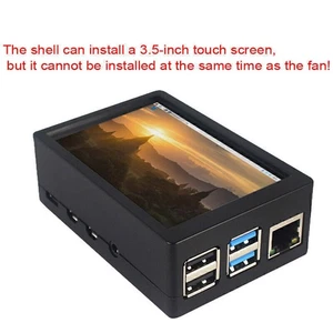 ABS Protective Case Shell with Cooling Fan Heatsink For Raspberry Pi 4 Model B - Photo 1/9