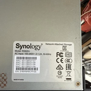 Synology RS820+ NETWORK ATTACHED Storage NAS SAN 2 X 4tb Hdd - Picture 1 of 5