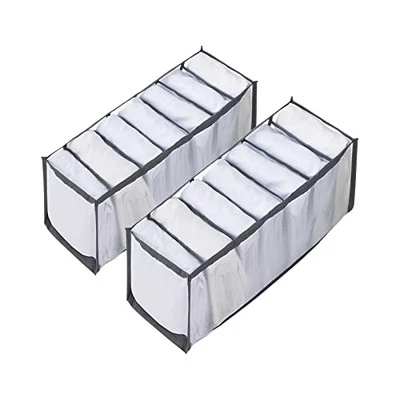  2 Pcs Clothes Organizer Foldable Wardrobe Clothes Drawer Organizers  - Image 1 of 4