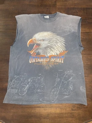 Camiseta sin mangas vintage Sturgis Untamed Spirit motocicleta talla XL Foto 1 de 4