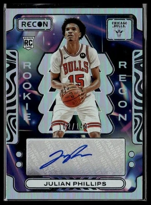 2023-24 Panini Recon Julian Phillips Rookie Recon Signatures #/149 Auto - Image 1 of 2