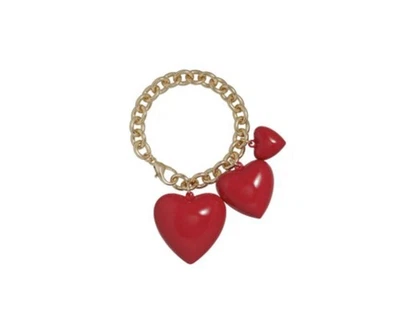 ROXANNE ASSOULIN The Puffy Heart Bracelet In Red - Image 1 of 4