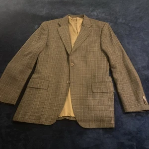 Napoli di Nordstrom Sport Mantel Loro Piana 100% Kaschmir Herren 50 R braun kariert, - Bild 1 von 24