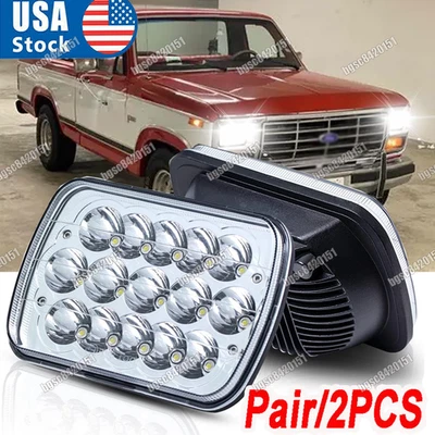 2x Faróis de LED Hi Lo Beam H6054 para Ford F-150 1981 1982 1983 1984 7x6 5x7" - Imagem 1 de 4