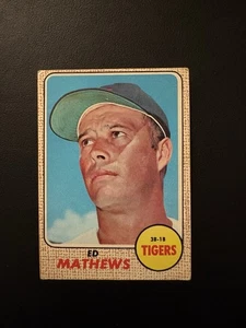 1968 TOPPS OPC O PEE CHEE BASEBALL #58 ED EDDIE MATHEW DETROIT TIGERS HOF VG-EX! - Picture 1 of 3