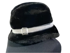 United Hatters Cap & Millinery Workers Union Faux Fur Hat Size Large Vintage - Picture 1 of 4