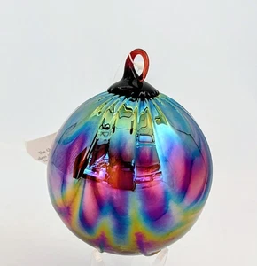 Glasauge Studio mundgeblasen irisierend Weihnachtsschmuck 3" - Bild 1 von 6