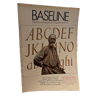 BASELINE issue # 2 1979 • typography • Eric Gill, Garth Graphic, Belwe, Arabic Foto 1 de 4