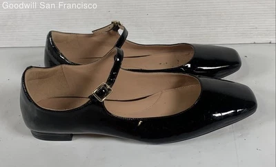 Cole Haan Grand 360 Black Leather Square Toe Mary Jane Womens Heels Size 7.5B - Image 1 of 4