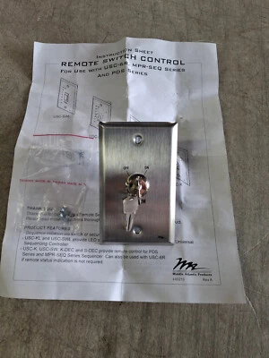 Placa de pared interruptor de encendido y apagado llave remota Middle Atlantic USC-K (sin caja) Foto 1 de 4