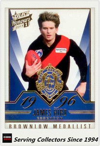 2014 Select AFL Honours Brownlow Gallery Card BG41 James Hird (Essendon)-RARE