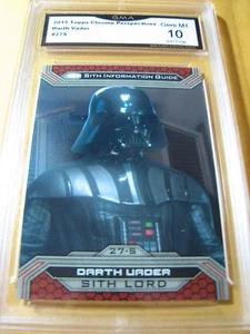 Darth Vader 2015 Topps cromo Star Wars perspectivas # 27S grado 10 - Imagen 1 de 1
