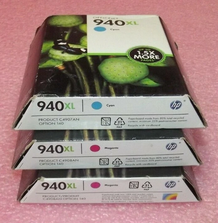 HP 940XL C4908AN#140 Ink Cartridge in Retail Packaging-Magenta