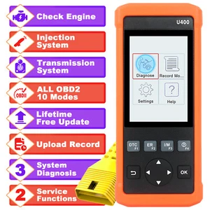 LAUNCH U400 OBD2 Lector de Código Escáner Herramienta de Diagnóstico de Restablecimiento de Freno de Aceite Sistema 3 - Imagen 1 de 11