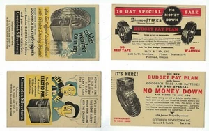 1933-4 Portland Oregon Four UX27 Advertising Tires Automobile Batteries - Picture 1 of 6
