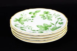 Villeroy & Boch Parkland Green 6.75" Bread & Butter Plates House Garden Set Of 4 - Picture 1 of 3