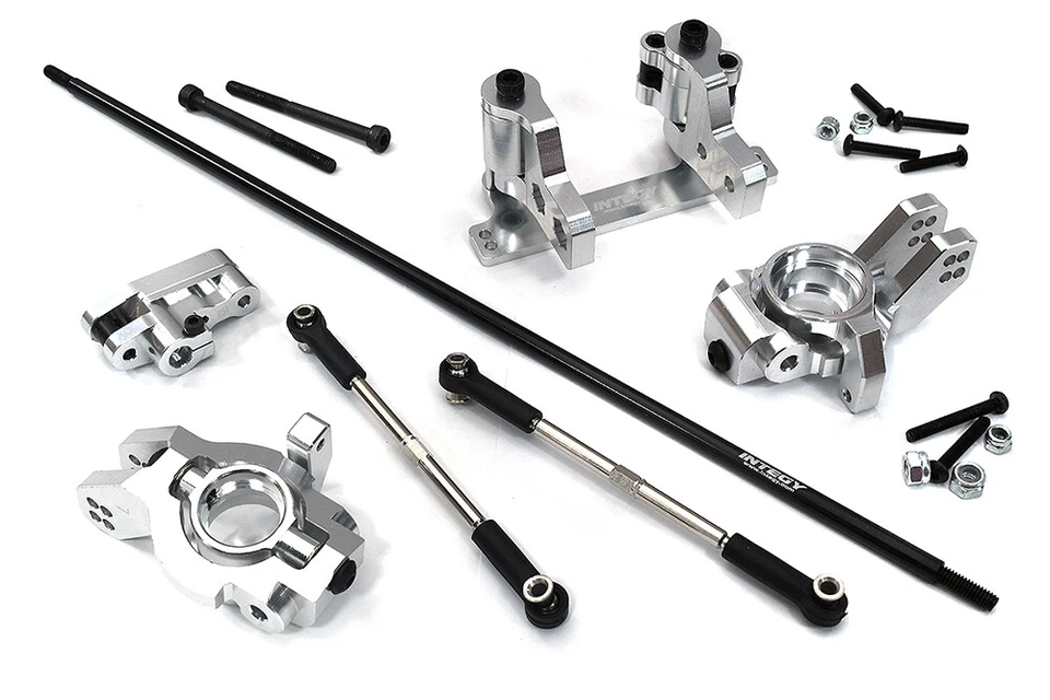 Silver Rear Wheel Steering Conversion Kit for Arrma 1/7 Limitless All-Road - Image 1 of 1