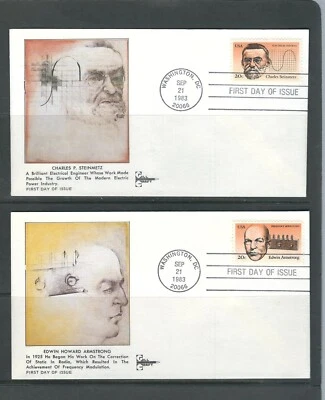 US SC # 2055-2058  American Inventors  FDC . Gill Craft Cachet - Image 1 of 2