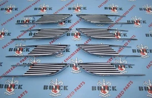 1960 Buick Electra Front Fender Porthole Set of 8. Ventiports. OEM #1194954,5 - Picture 1 of 5