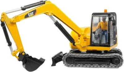 Bruder CAT Mini Excavator (with Figure) BR02466 - Image 1 of 4