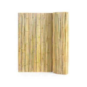 Natural Rolled Bamboo Fence,Eco-Friendly Bamboo Privacy Fence 4 ft. H x 8 ft. L - Picture 1 of 8
