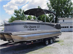 Personalized Boat Name & Port Stickers 6x30 (2) Custom Boat Pontoon Name Decal  - Bild 1 von 2