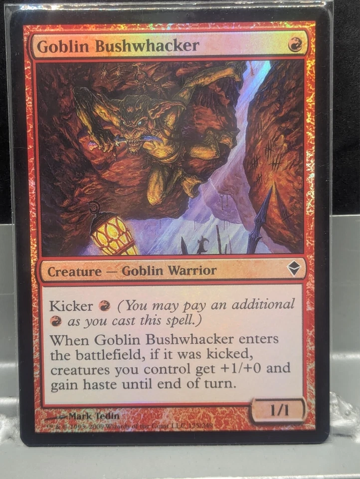 Goblin Bushwhacker FOIL X1 NM Zendikar MTG Magic the gathering - Image 1 of 1