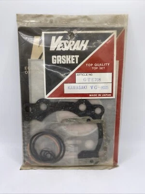 JUEGO DE JUNTAS DE EXTREMO SUPERIOR VESRAH Kawasaki VG-8025, GTE708, Tecate 4 87-88 (BB-205) Foto 1 de 4