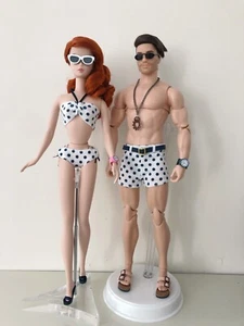 East 59th Doll sandal/bikini/swimsuit fit Vintage/Silkstone Barbie/buff Ken doll - Picture 1 of 8