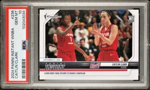 PSA 10 Caitlin Clark 2024 Panini Instant WNBA #236 - Rookie Playoff Record - Picture 1 of 3