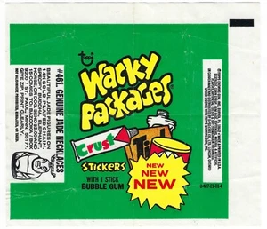 Wacky Packages 1974 serie 9ª/11ª envoltura de paquete de cera con anuncio de jade 0-407-21-01-4 - Imagen 1 de 1